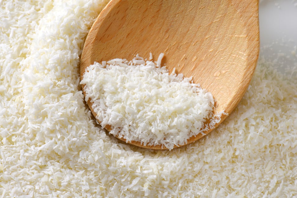 Desiccated coconut